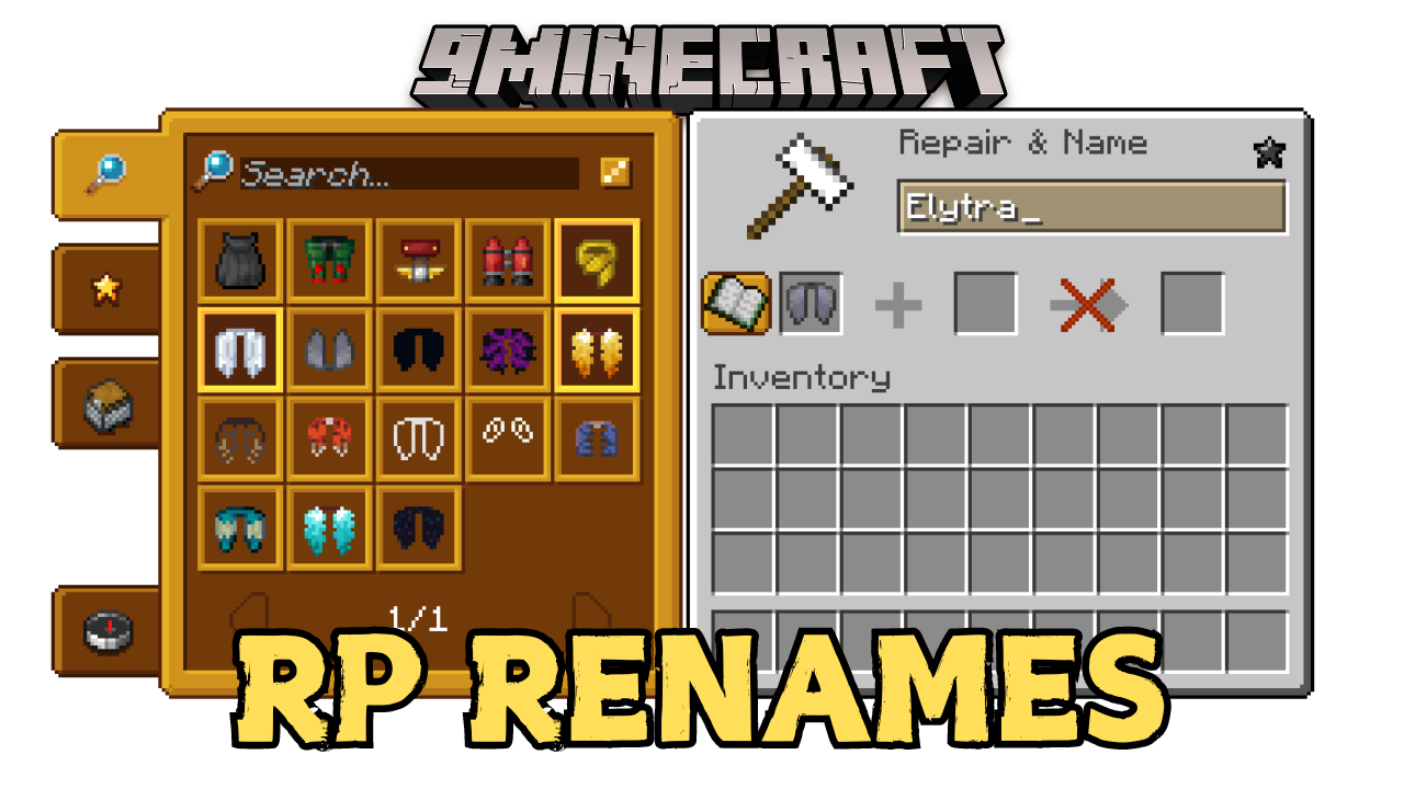 RP Renames Mod (1.21.1, 1.20.1) - Easy to Find And Use New Textures 1