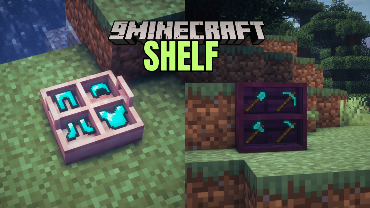 Shelf Mod (1.21.1, 1.20.1) - Adds Two Types of Shelves 1