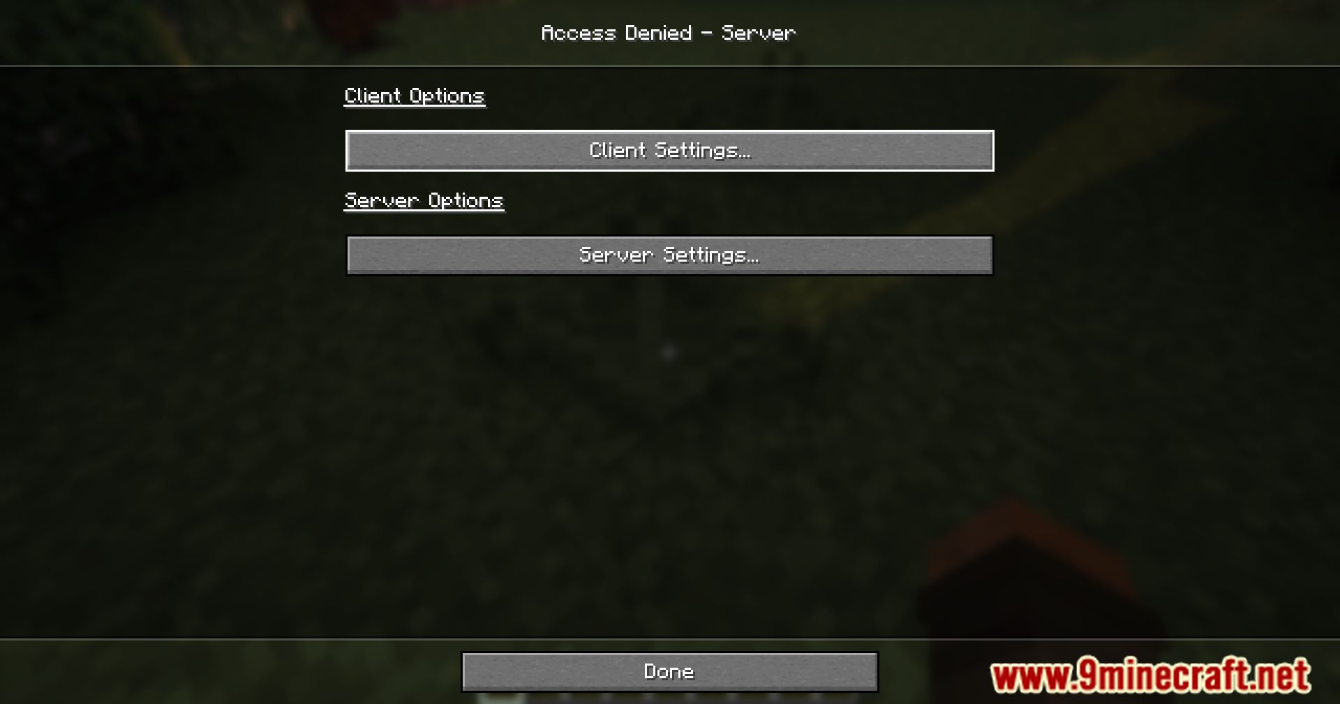 Access Denied Mod (1.21.1, 1.20.1) - Control Dimension Access 3