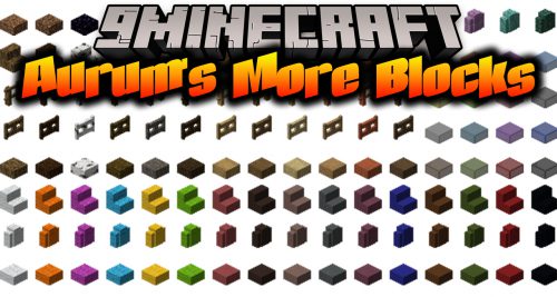 Aurum’s More Blocks Mod (1.16.5, 1.15.2) – 500+ Aesthetic Building Block Variants Thumbnail