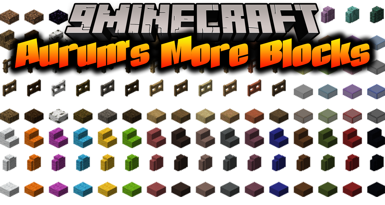 Aurum's More Blocks Mod (1.16.5, 1.15.2) - 500+ Aesthetic Building Block Variants 1