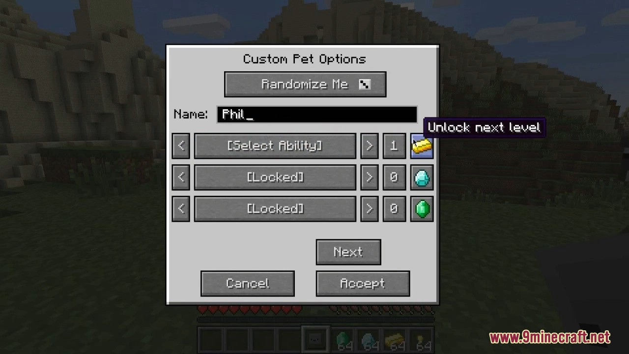 Custom Pets Mod (1.7.10) - Make Your Own Custom Inventory Pets 3