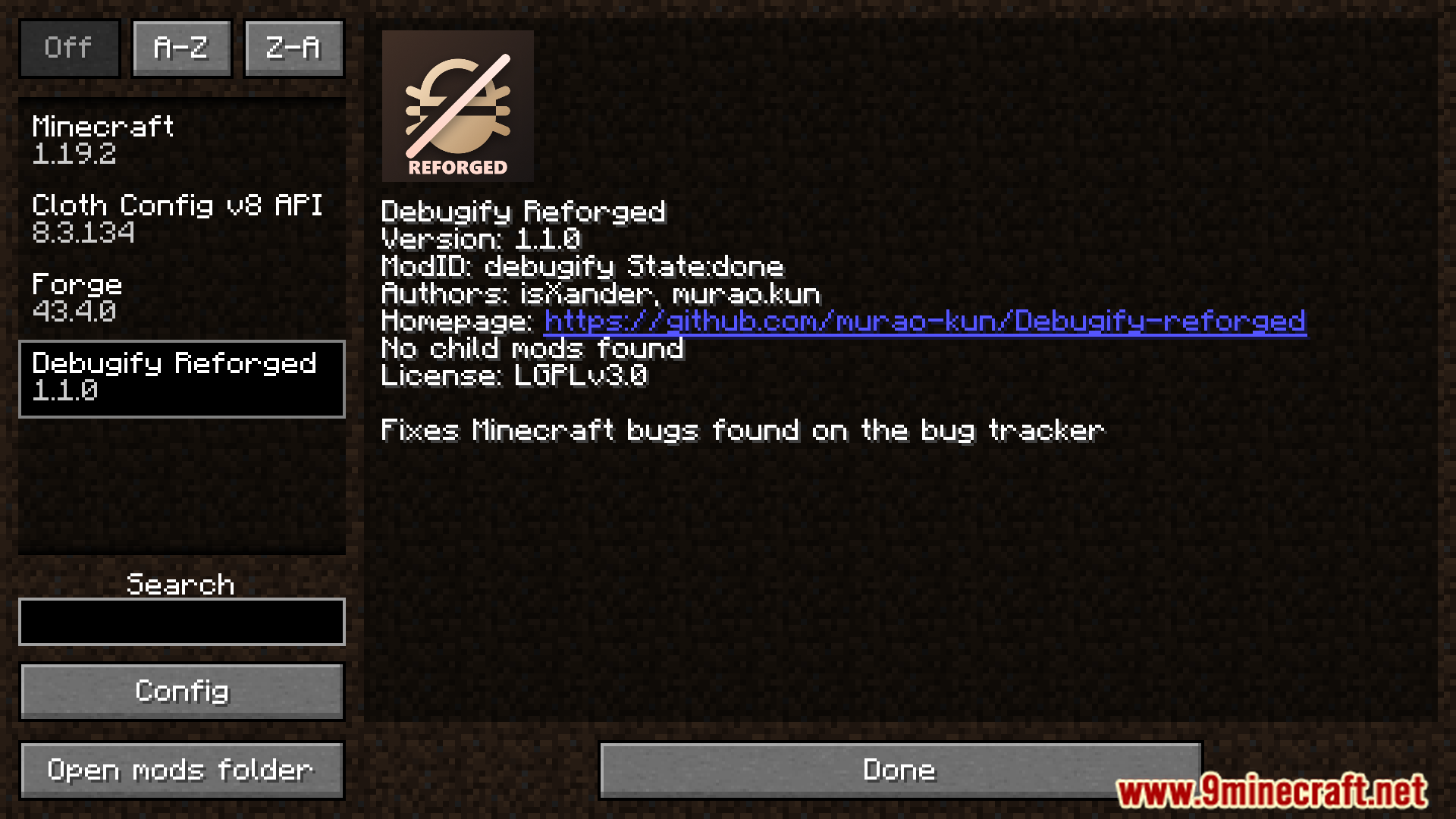 Debugify Reforged Mod (1.19.2) - Improve Your Minecraft Gameplay With Debugify Reforged 2