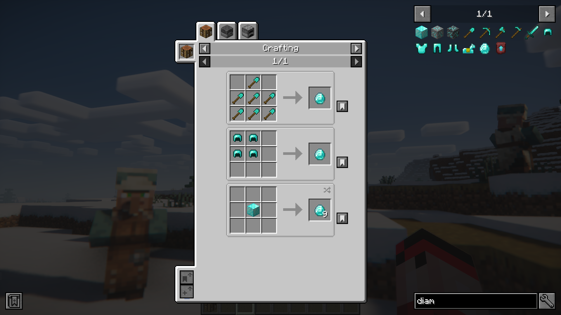 Diamond Recycling Mod (1.21.1, 1.20.1) - Recycle Diamond Tools, Armor & Templates 2