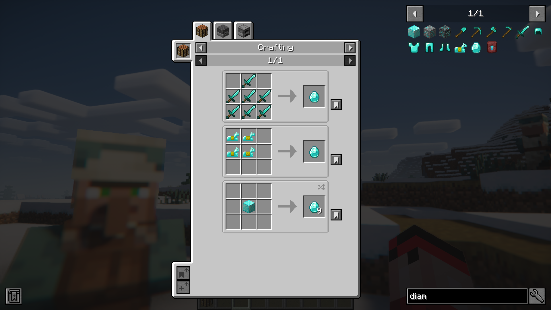 Diamond Recycling Mod (1.21.1, 1.20.1) - Recycle Diamond Tools, Armor & Templates 3