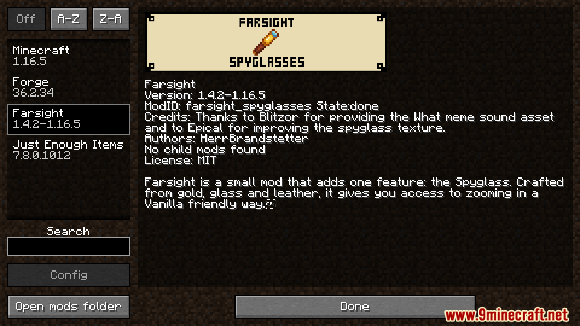 Farsight: Spyglasses Mod (1.16.5) - Spot Distant Objects Easily With Farsight Spyglasses 2