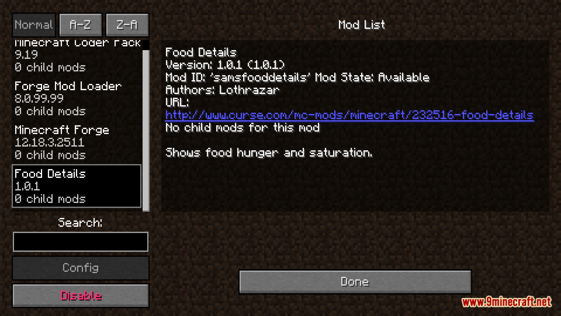 Food Details Mod (1.10.2, 1.8.9) - Enhance Your Survival Strategy With Food Nutrition Details 2