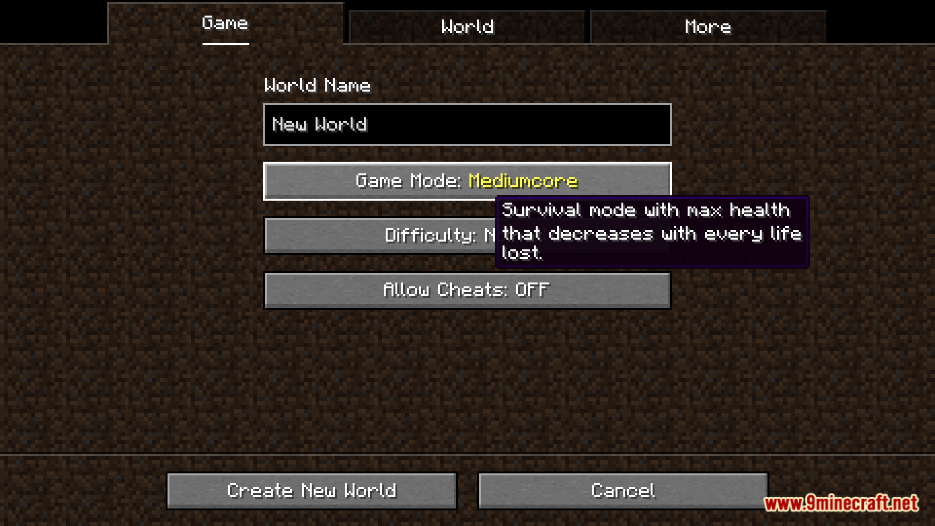 Mediumcore Mode Mod (1.20.1) - Between Survival And Hardcore In Minecraft 4