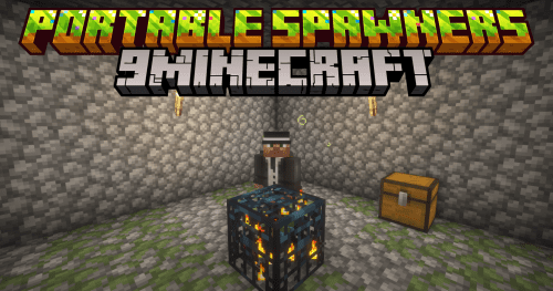 Portable Spawners Mod (1.21.1, 1.20.1) – Move Your Spawners With Ease Thumbnail