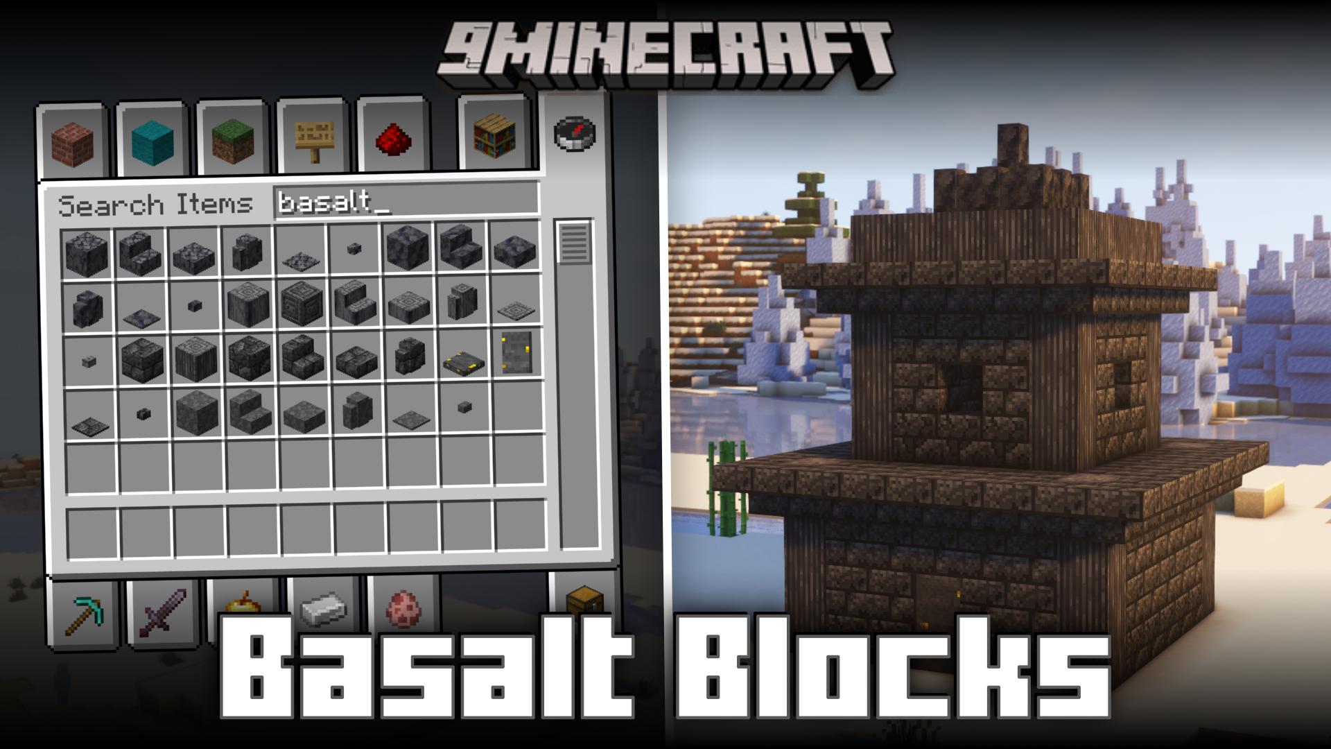 Basalt Blocks Mod (1.21.1, 1.20.1) - Basalt Building Block Variants 1