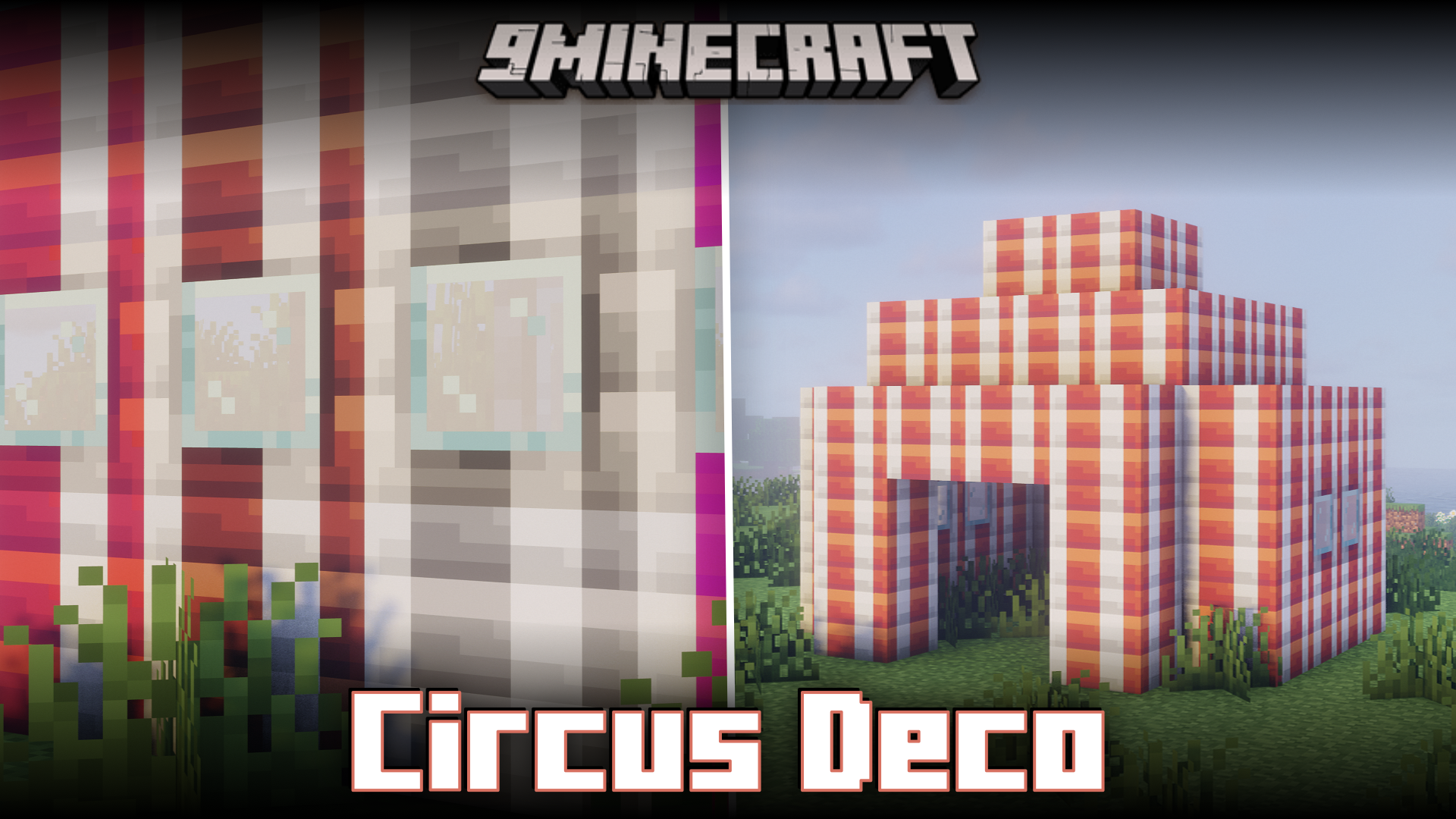 Circus Deco Mod (1.21.1, 1.21) - Circus Themed Building Blocks 1