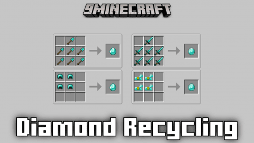 Diamond Recycling Mod (1.21.1, 1.20.1) – Recycle Diamond Tools, Armor & Templates Thumbnail