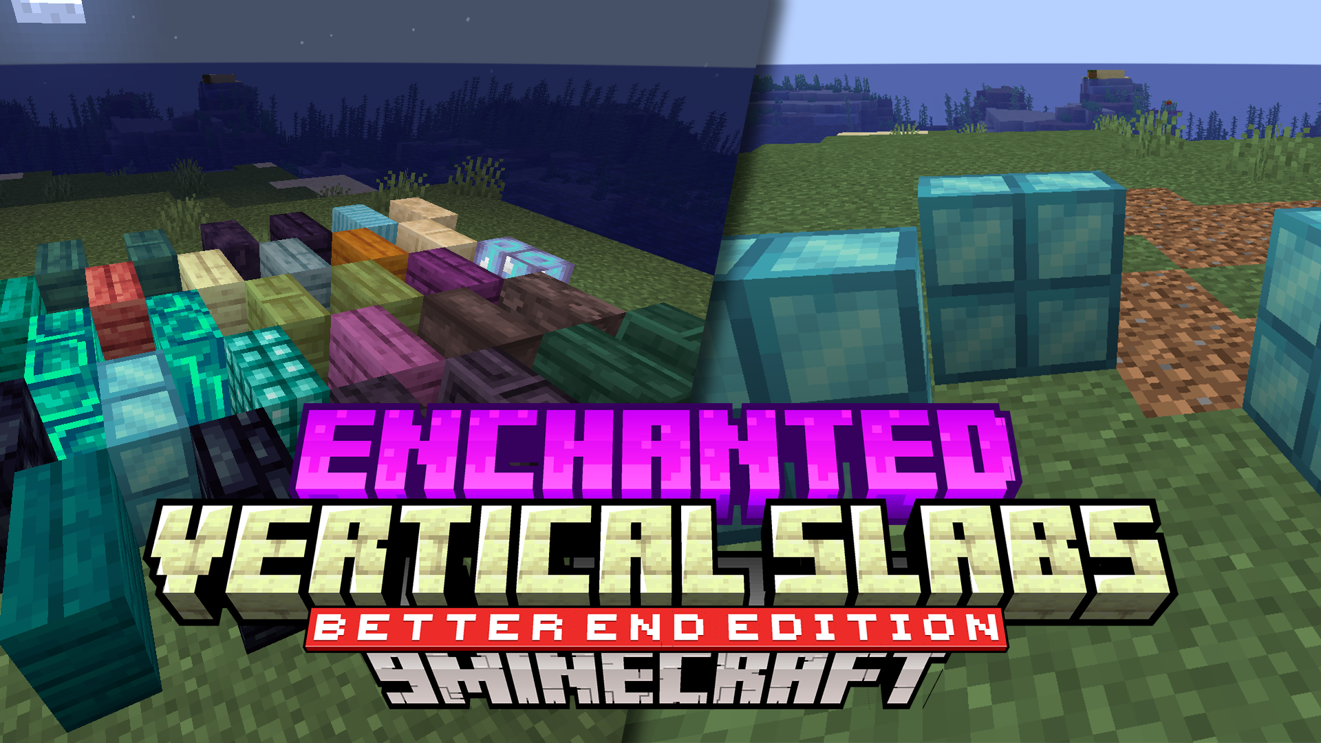 Enchanted Vertical Slabs: BetterEnd Edition Mod (1.19, 1.18.2) - Elevate Your Builds With Vertical Slabs In The BetterEnd Mod 1