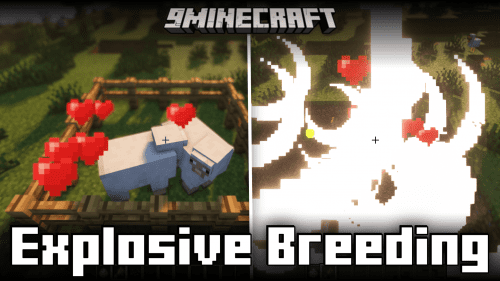 Explosive Breeding Mod (1.21.1, 1.20.1) – Animals Explode When Bred Thumbnail