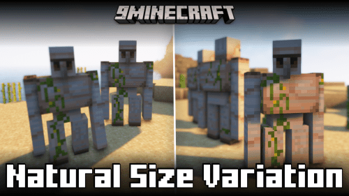 Natural Size Variation Mod (1.21.3, 1.20.6) – Mobs In Varying Sizes Thumbnail