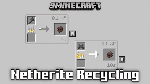 Netherite Recycling Mod (1.21.1, 1.20.1) – Smelt Netherite Gear To Retain Scraps Thumbnail