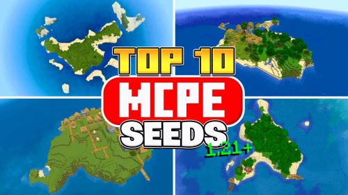 Top 10 Must Try Survival Island Seeds For Minecraft Adventures (1.21.4, 1.21.1) – Bedrock Edition Thumbnail