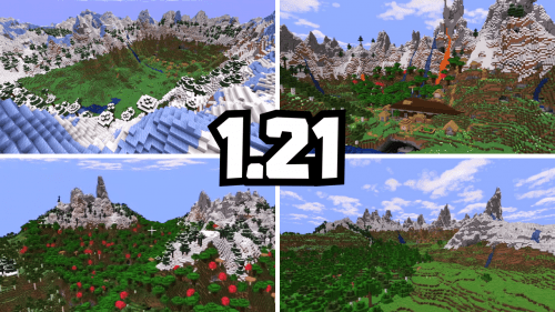 Top 5 Mountain Seeds For Breathtaking Minecraft Landscapes (1.21.4, 1.21.1) – Java Edition Thumbnail