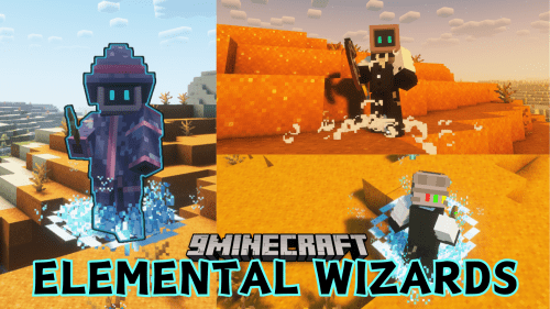 Elemental Wizards Mod (1.21.1, 1.20.1) – Water, Earth, and Air Wizards Thumbnail