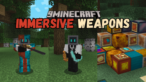 Immersive Weapons Mod (1.21.1, 1.20.1) – New Weapons and Tools Thumbnail