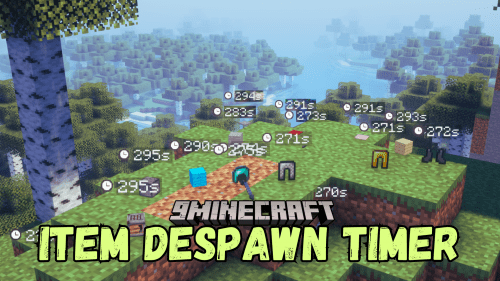 Item Despawn Timer Mod (1.21.1, 1.20.1) – Shows A Timer above Dropped Items Thumbnail