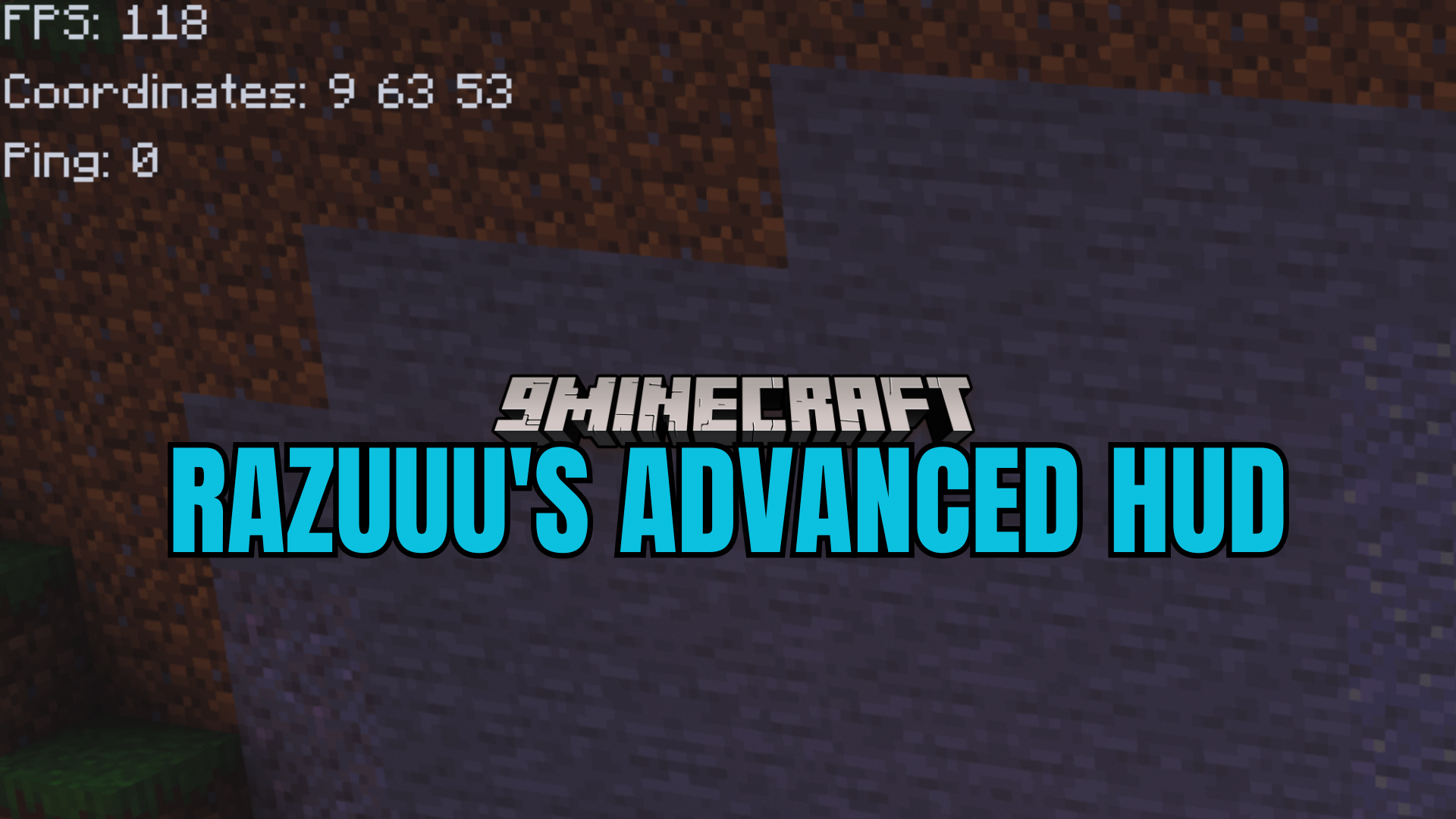 Razuuu's Advanced HUD Mod (1.21.1, 1.20.1) - Displays FPS, Coordinates, and Ping 1