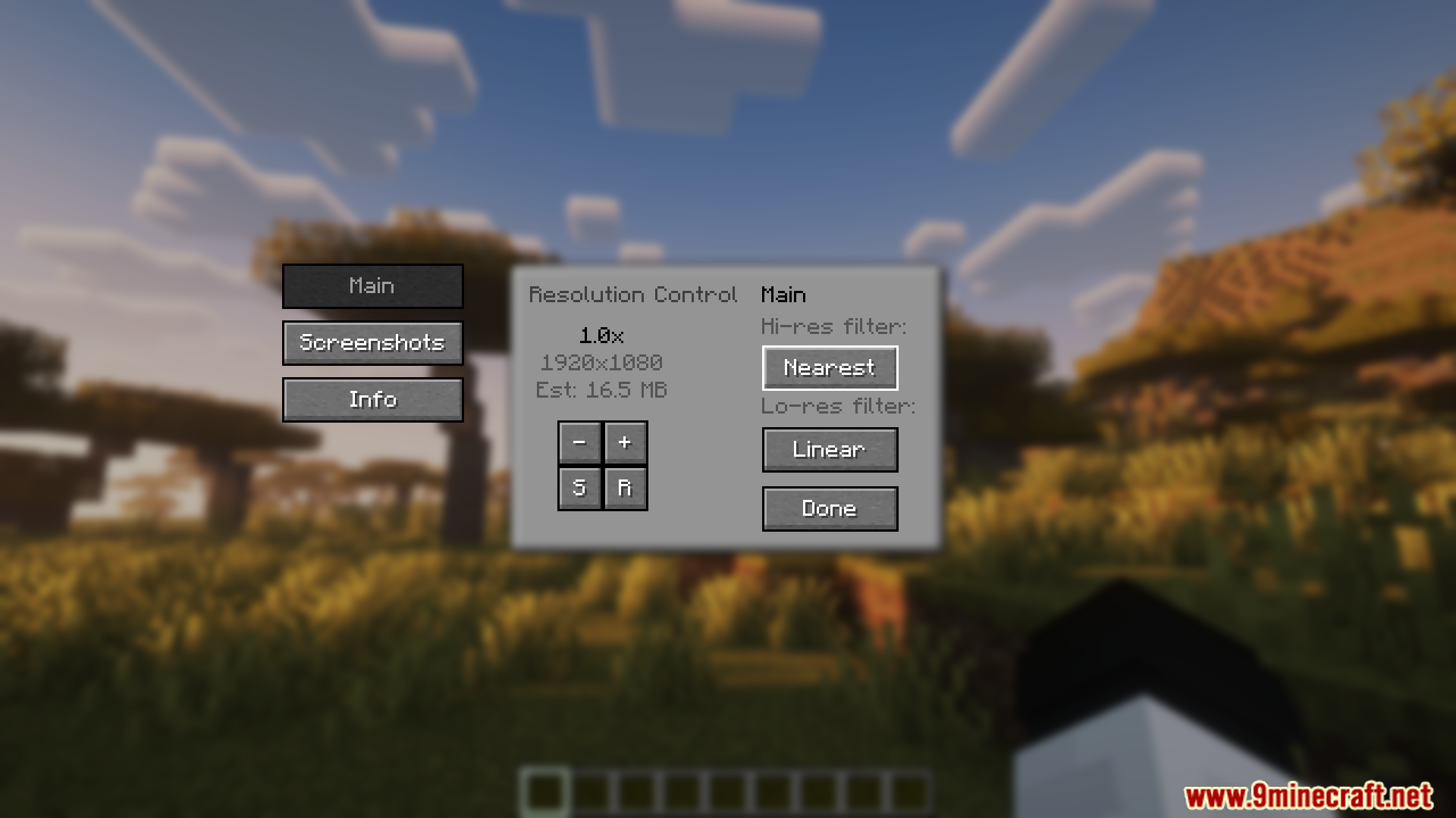 Resolution Control 3 Mod (1.21.1, 1.20.1) - Change In-game Resolution 3