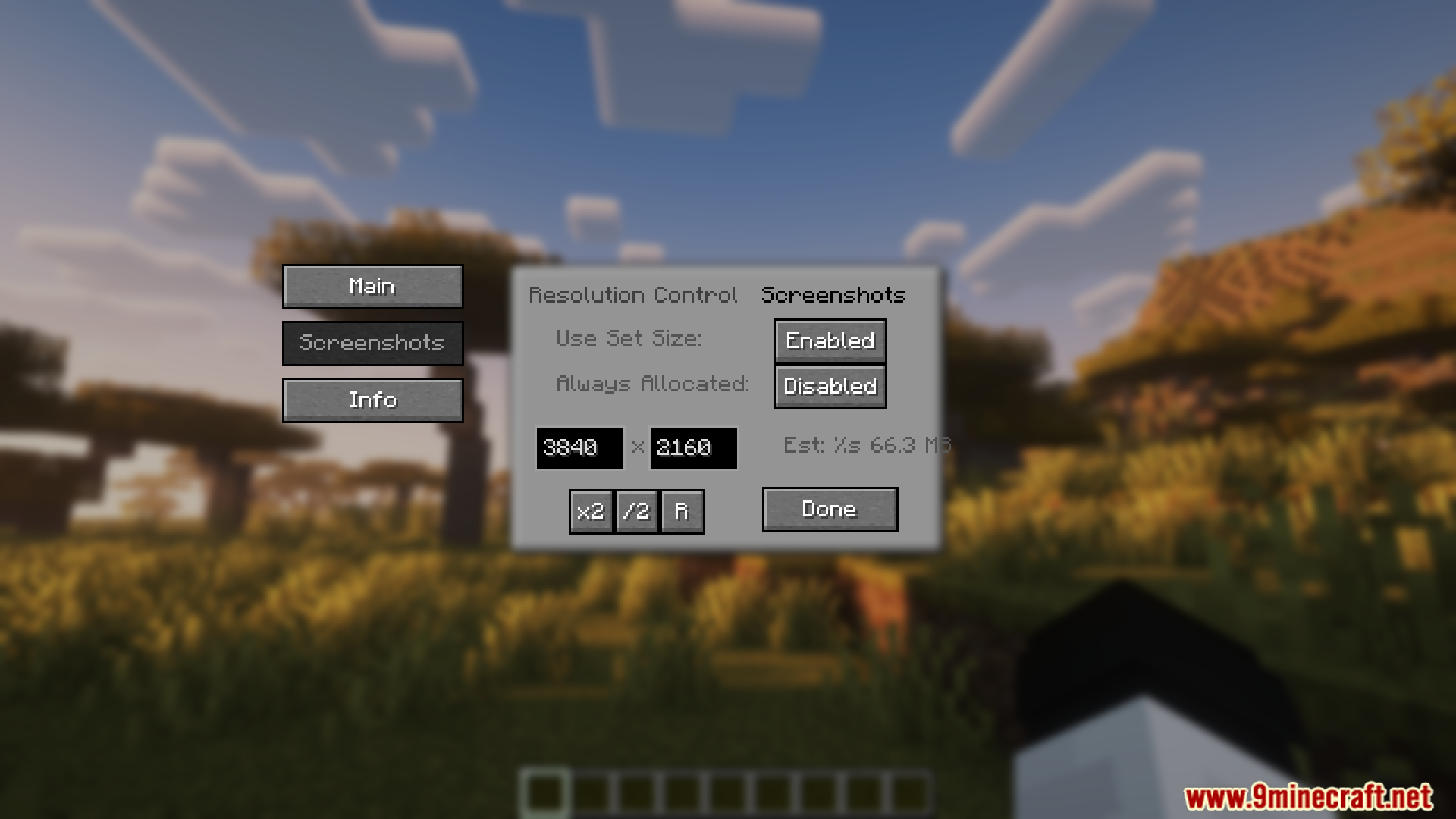 Resolution Control 3 Mod (1.21.1, 1.20.1) - Change In-game Resolution 4