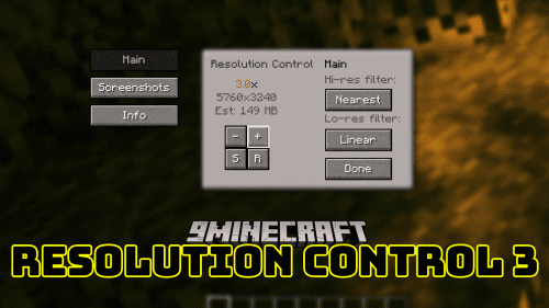 Resolution Control 3 Mod (1.21.1, 1.20.1) – Change In-game Resolution Thumbnail