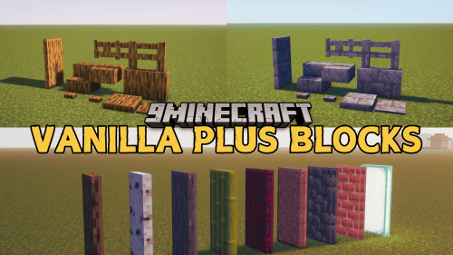 Vanilla Plus Blocks Mod (1.21.3, 1.20.1) – Adds 2500+ New Block Variants Thumbnail