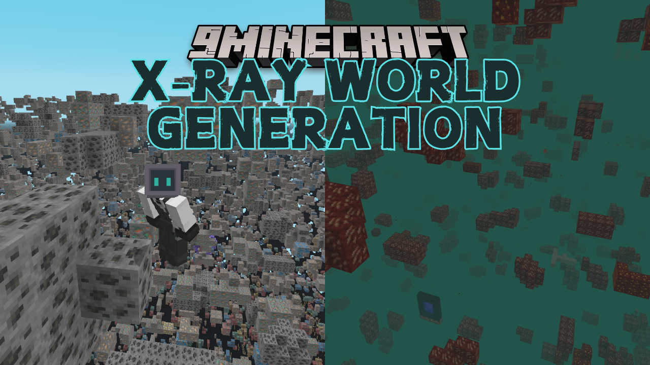 X-Ray World Generation Mod (1.21.1, 1.20.1) - Only Ores Are Shown 1