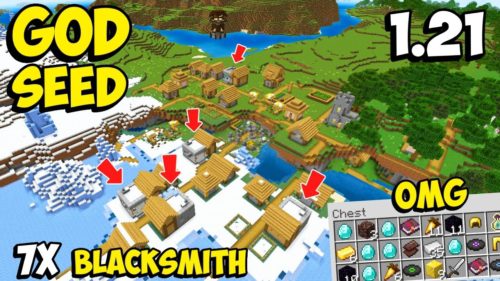 Top 3 Awesome God Seeds For Minecraft (1.21.4, 1.21.1) – Java/Bedrock Edition Thumbnail