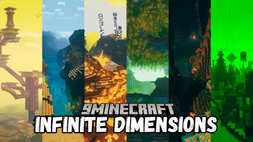 Infinite Dimensions Mod (1.21.1, 1.20.1) – Over 2.1 billion Unique Dimensions Thumbnail