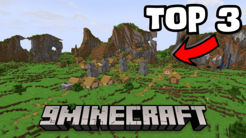 3 Village Minecraft Seeds (1.21.4, 1.21.1) – Java Edition Thumbnail