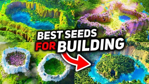 50 Best Minecraft Seeds For Building (1.21.4, 1.21.1) – Java/Bedrock Edition Thumbnail