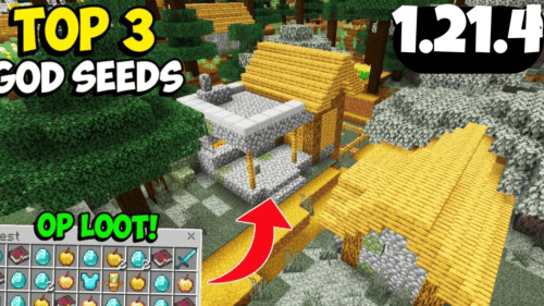 Top 3 Awesome God Seeds For Minecraft (1.21.4, 1.21.1) – Bedrock Edition Thumbnail