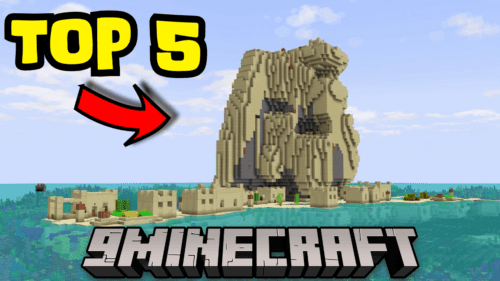 Top 5 Village Island Seeds For Minecraft (1.21.4, 1.21.1) – Java/Bedrock Edition Thumbnail