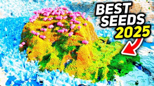 Top 25 Minecraft Seeds You Need To Try (1.21.4, 1.21.1) – Java/Bedrock Edition Thumbnail