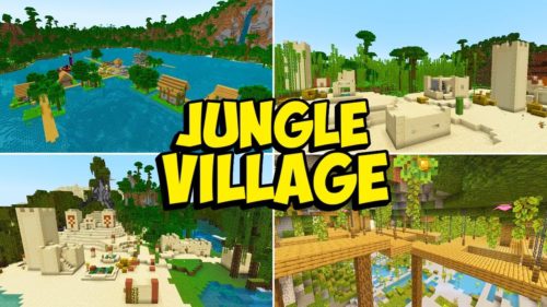 Top 3 Jungle Village Seeds For Minecraft (1.21.4, 1.21.1) – Bedrock Edition Thumbnail