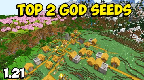 Top 2 God Seeds For Minecraft (1.21.5, 1.21.1) – Bedrock Edition Thumbnail