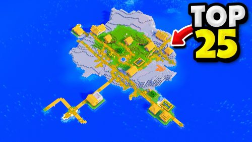 Top 25 New Survival Island Seeds For Minecraft (1.21.5, 1.21.1) – Java/Bedrock Edition Thumbnail