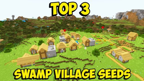 Top 3 Swamp Village Seeds For Minecraft (1.21.5, 1.21.1) – Bedrock Edition Thumbnail