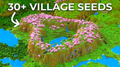 32 Best Minecraft Village Seeds For 2025 (1.21.5, 1.21.1) – Bedrock Edition Thumbnail