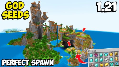 Top 2 Speedrun & Jungle Village Seeds For Minecraft (1.21.5, 1.21.1) – Bedrock Edition Thumbnail