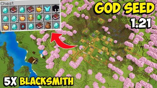 Top 3 New Survival Minecraft Seeds (1.21.5, 1.21.1) – Bedrock Edition Thumbnail