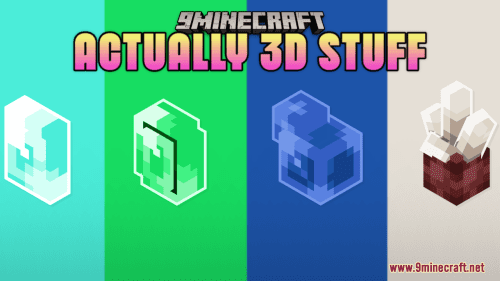 Actually 3D Stuff Resource Pack (1.21.7, 1.20.1) – Texture Pack Thumbnail
