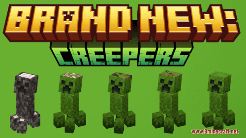 Brand New: Creepers Resource Pack (1.21.7, 1.20.1) – Texture Pack Thumbnail