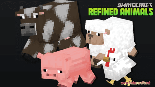 Refined Animals Resource Pack (1.21.7, 1.20.1) – Texture Pack Thumbnail