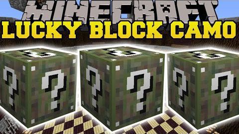 Lucky Block Camo Mod 1.7.10 Thumbnail