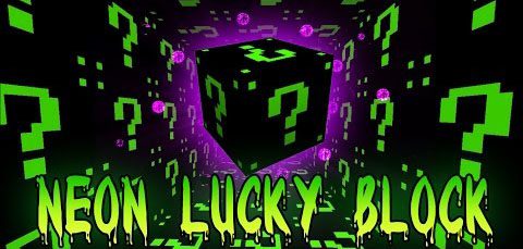 Lucky Block Dark Neon Mod 1.7.10 Thumbnail